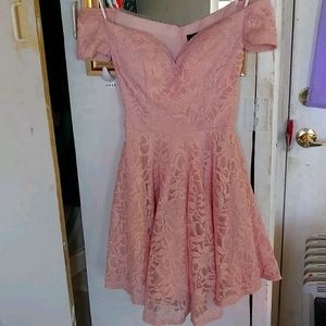 Light pink fluffy dress